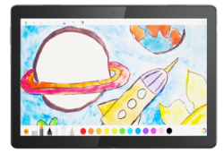 Lenovo tablet with children drawings