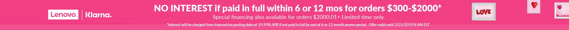 Valentines Day Klarna offer