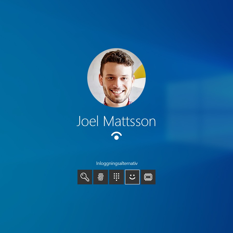 Windows 10 sign in screen