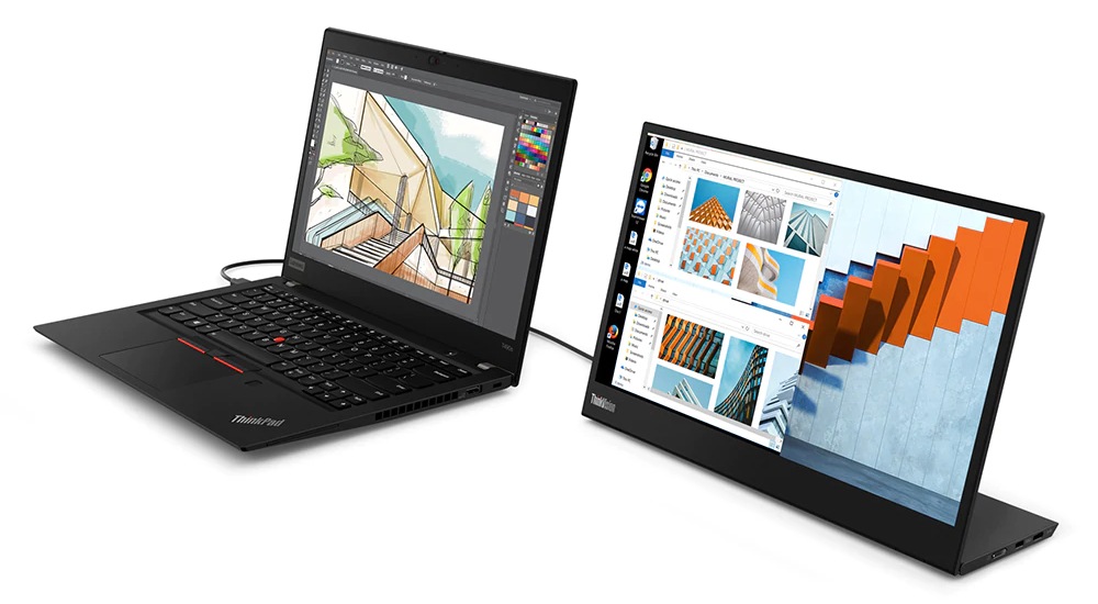 使用例:同サイズのThinkPadと接続