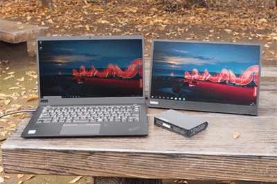 「アウトドアでも資料作りがはかどるぜ」 モバイルワークに必須のデバイスを厳選レビュー -「Lenovo USB Type-C ノートブックパワーバンク」「ThinkVision M14」
