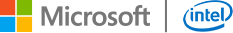 Microsoft | Intel ロゴ