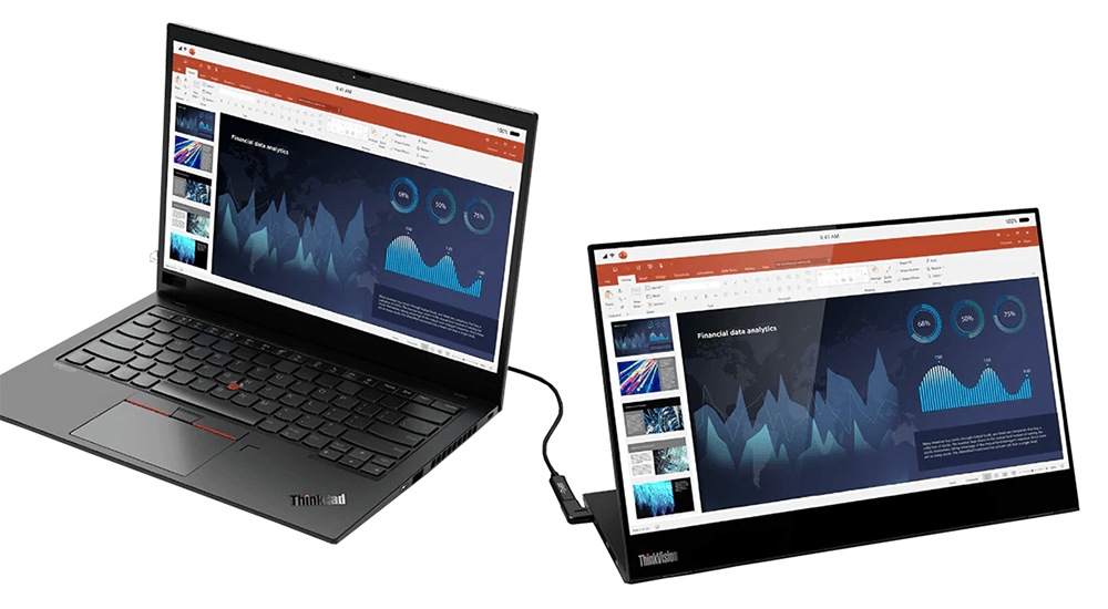 使用例:同サイズのThinkPadと接続