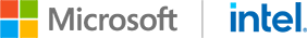 Microsoft | Intel ロゴ