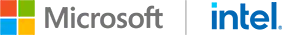Microsoft | Intel ロゴ