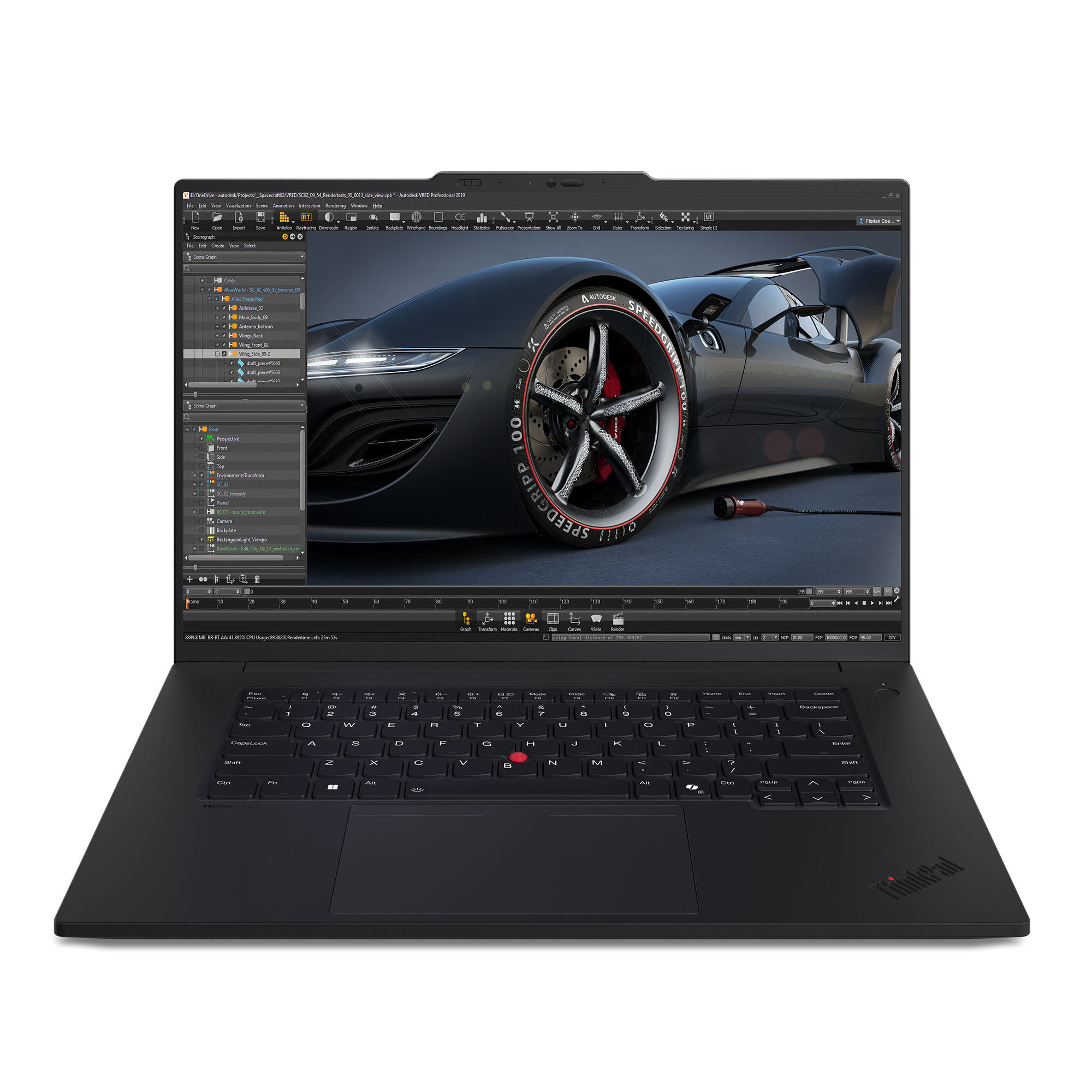 Lenovo ThinkPad P1 Gen 7 Intel Laptop, 16" IPS 165Hz, Ultra 7 155H - Picture 1 of 8