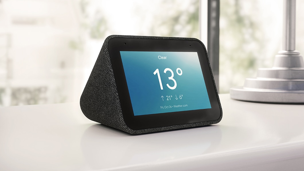 Réveil connecté Lenovo Smart Clock 4 Gris avec Google Assistant - Enceinte  intelligente - Achat & prix