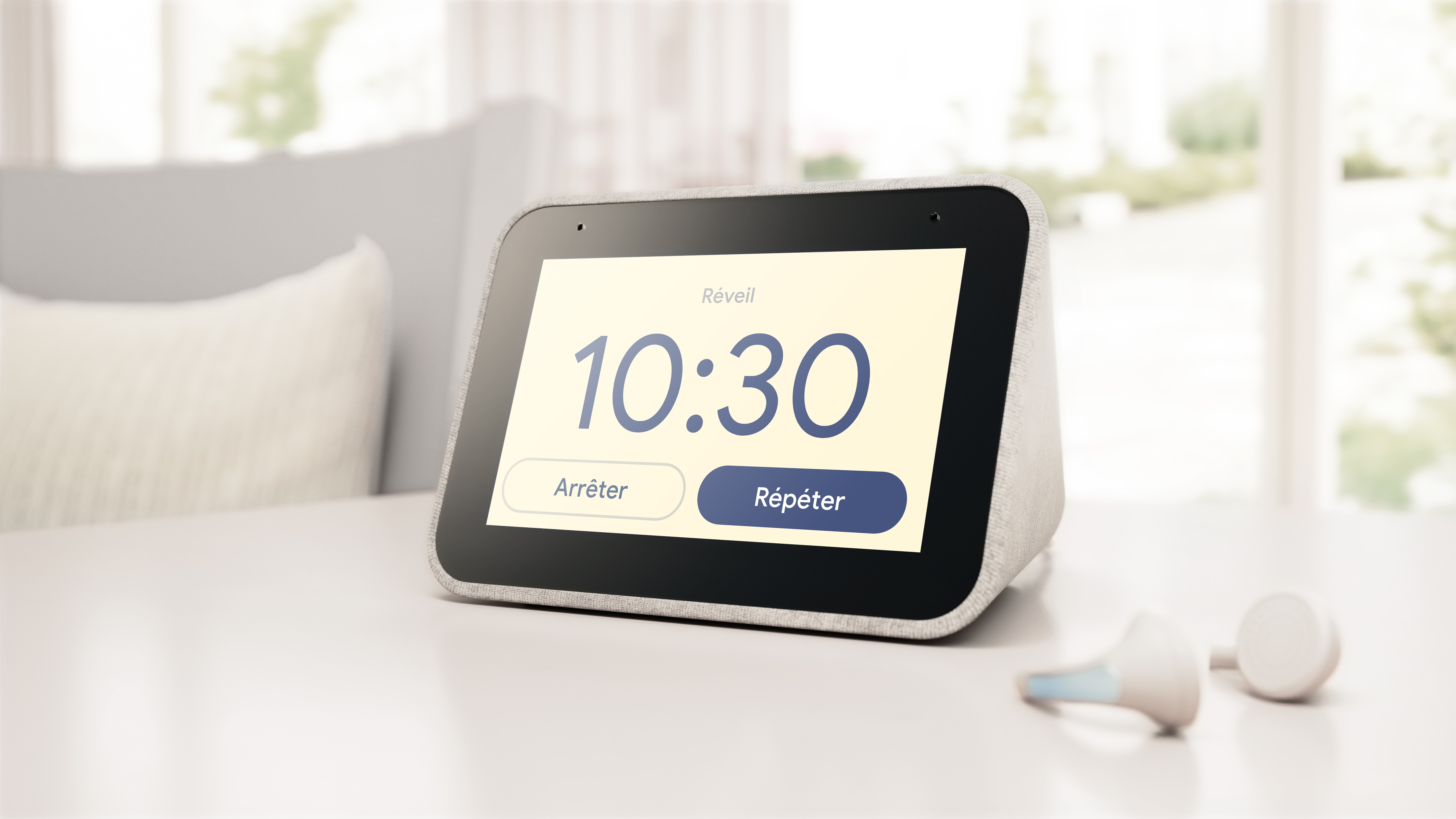 lenovo smart clock morning alarm