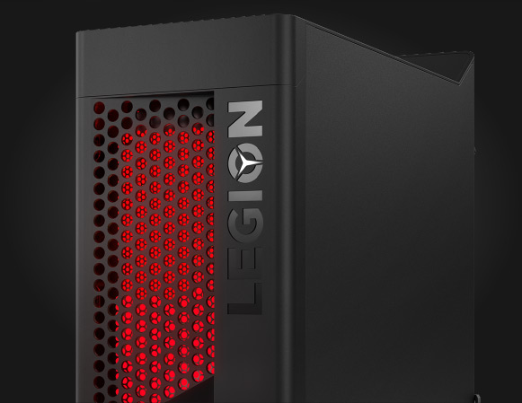 Lenovo Legion T530 gaming tower, ¾ front view