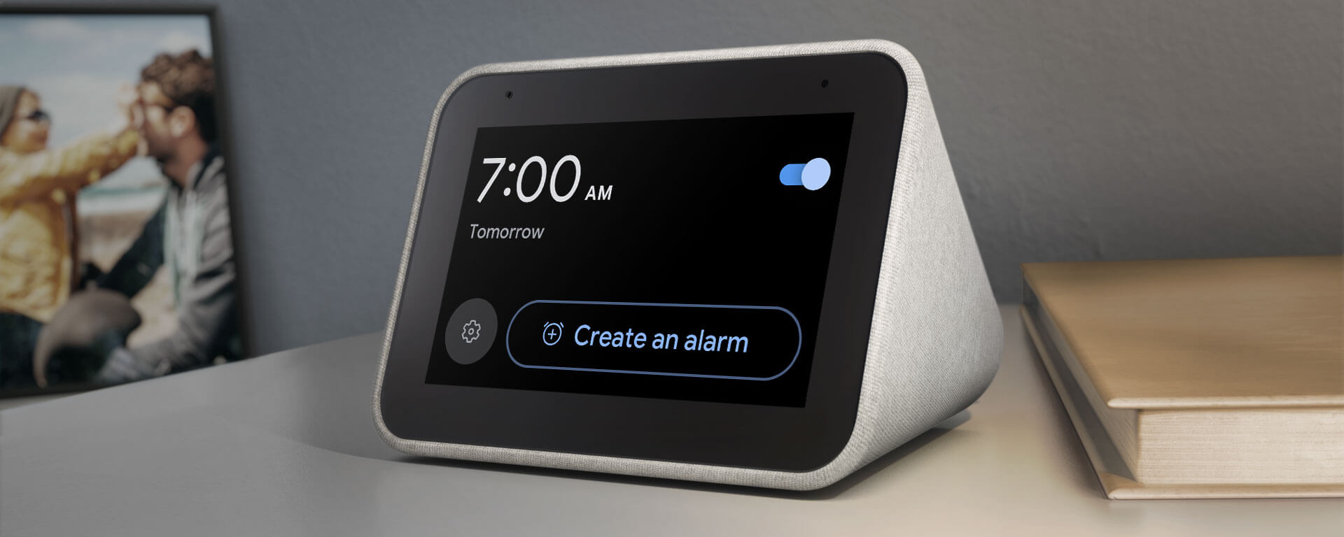 google home bedside clock