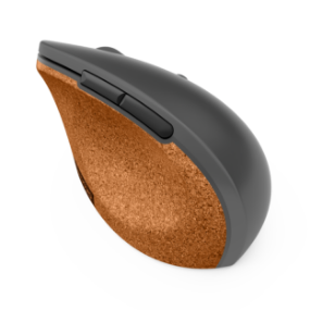 Lenovo Go Wireless Vertical Mouse top view angled to the left