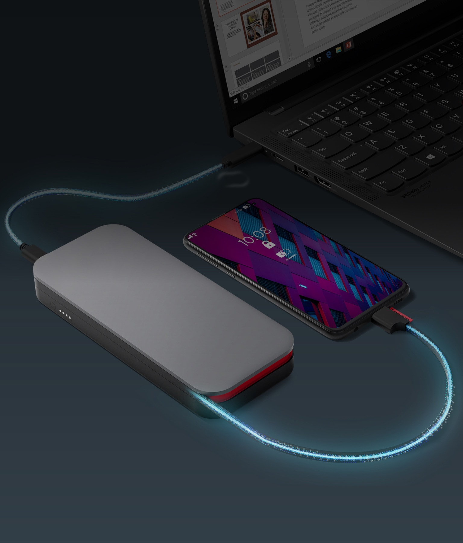 Lenovo Go USB-C Laptop Power Bank (20000 mAh)