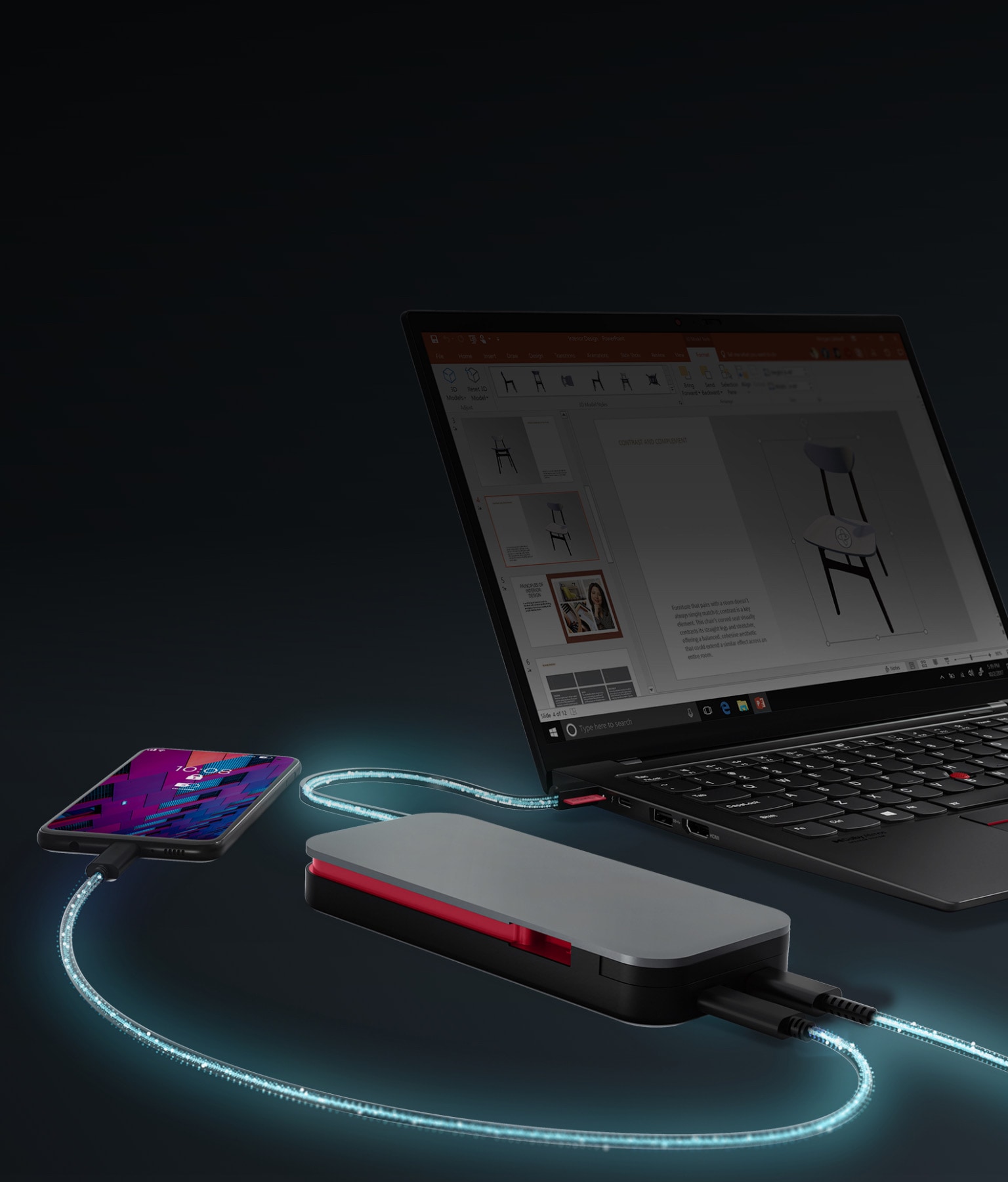 Lenovo Go USB-C-laddningsenhet för bärbar dator (20 000 mAh)
