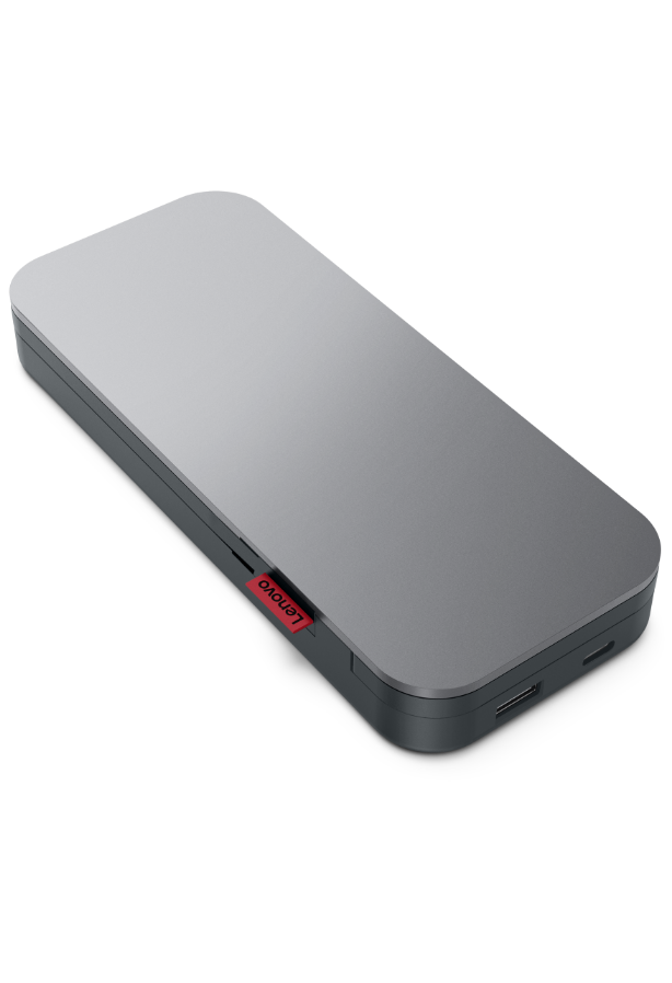 Lenovo Go USB-C Laptop Power Bank (20000 mAh) - 65W - USB-C and USB-A Ports  - Fast Charging Portable Power Station with Integrated Cable - Model