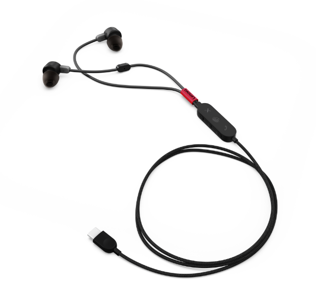 In-Ear USB-C слушалки Lenovo Go с Active Noise Cancellation