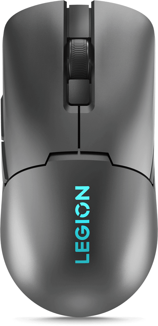 Primo piano del mouse da gaming Lenovo Legion