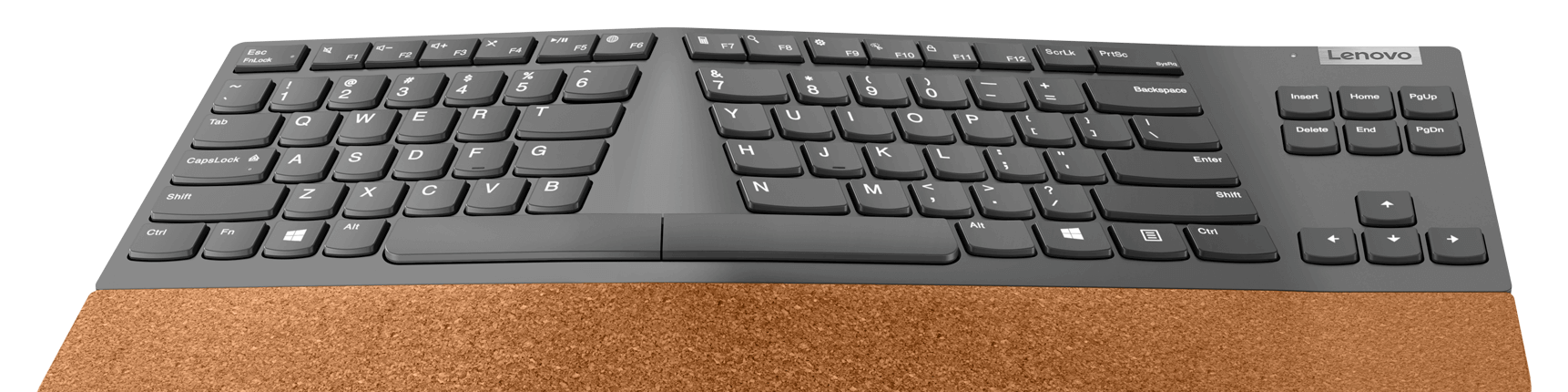 Closeup of Lenovo Go Wireless Split Keyboard