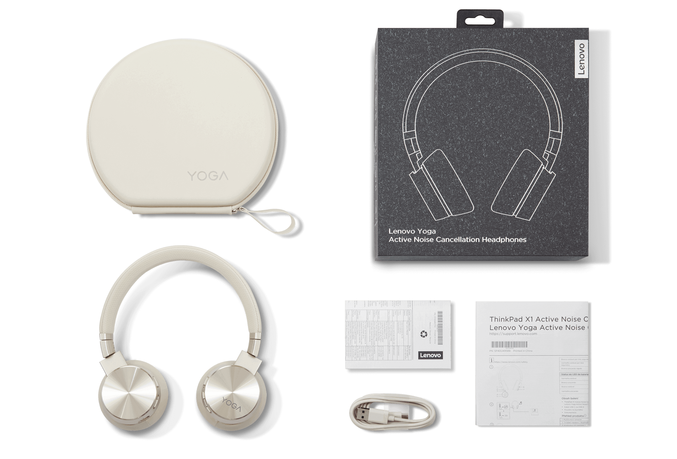 Lenovo Yoga ANC Headphones, Stylish active noise cancellation headphones