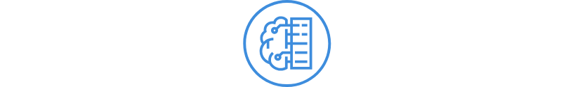 Liniensymbol von Unternehmen, die KI einsetzen