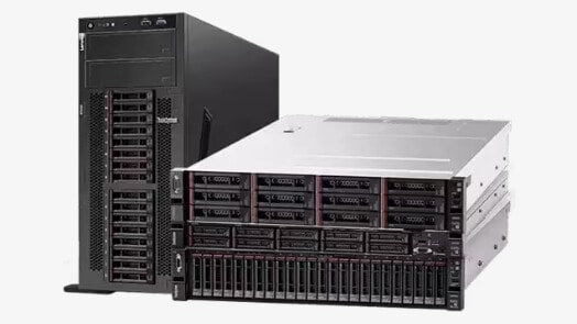 Lenovo rack and tower servers