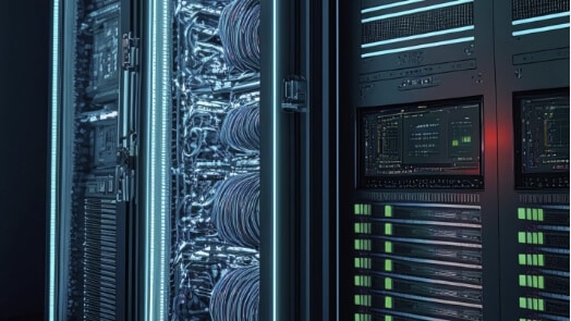 Lenovo servers in a data center