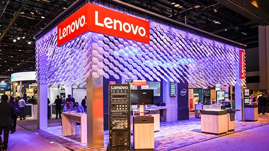 Lenovo Data Center events - Lenovo event booth