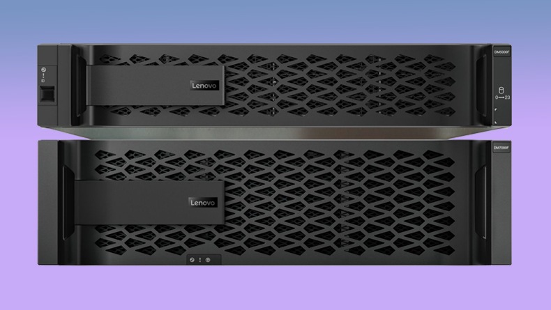 Lenovo ThinkSystem DM Series - front facing 2 stack