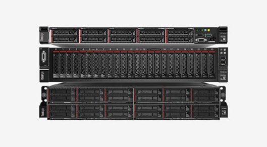 Lenovo ThinkAgile HX Series - front facing 3 stack