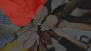 Lenovo TruScale with Nutanix - Hands grouped together for teamwork