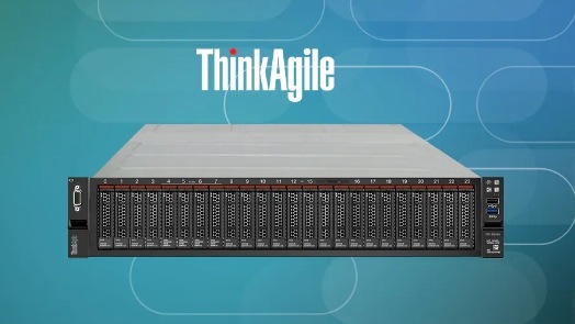 Front view of Lenovo ThinkAgile system