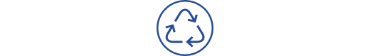 Icono lineal de soluciones sostenibles