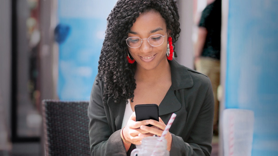 Person using cellphone