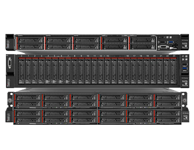 Lenovo ThinkAgile HX Series - front facing 3 stack