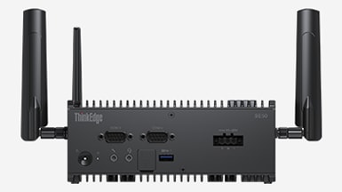 Vista frontal del ThinkEdge SE50 de Lenovo