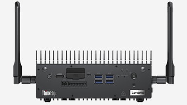 Vista frontal del ThinkEdge SE70 de Lenovo