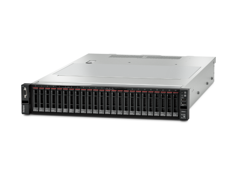 Lenovo ThinkSystem SR650 Rack Server - front facing left