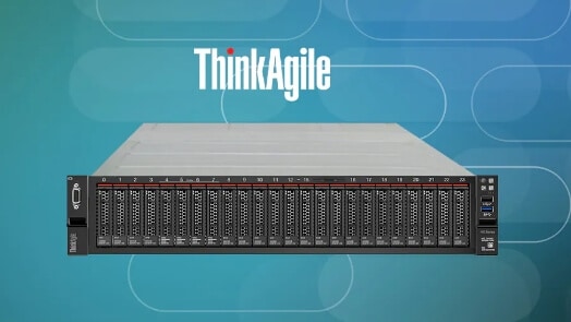 Front view of Lenovo ThinkAgile server