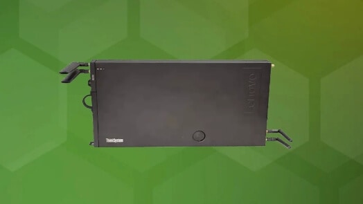 Front view of Lenovo ThinkEdge server