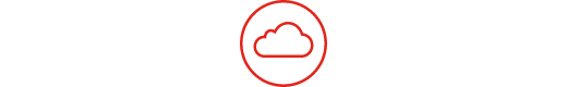 Line icon of landscape and cloud