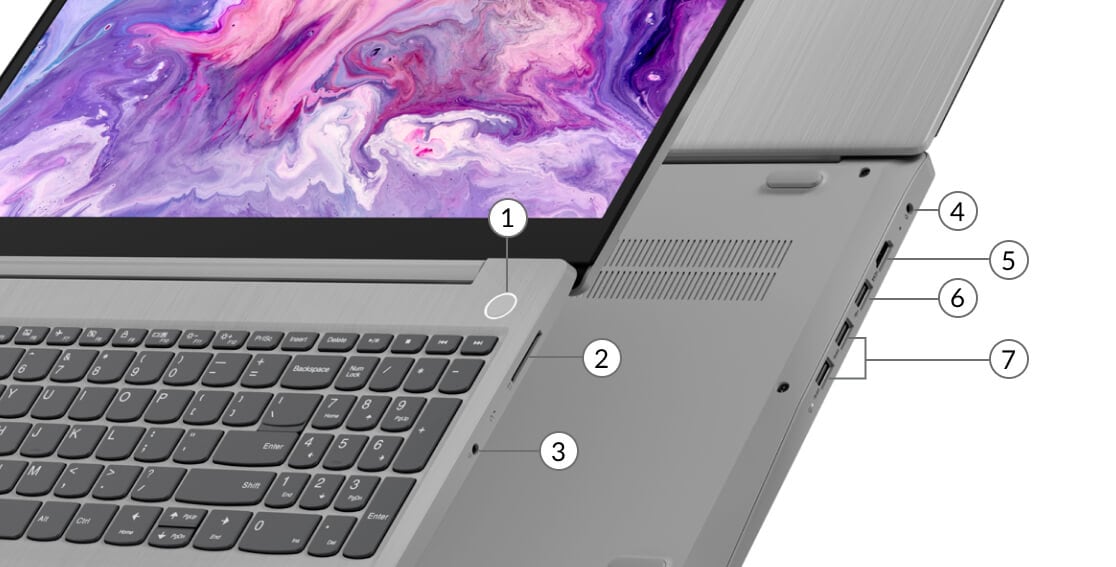 Порты и разъемы ноутбука Lenovo IdeaPad 3 (15, AMD)