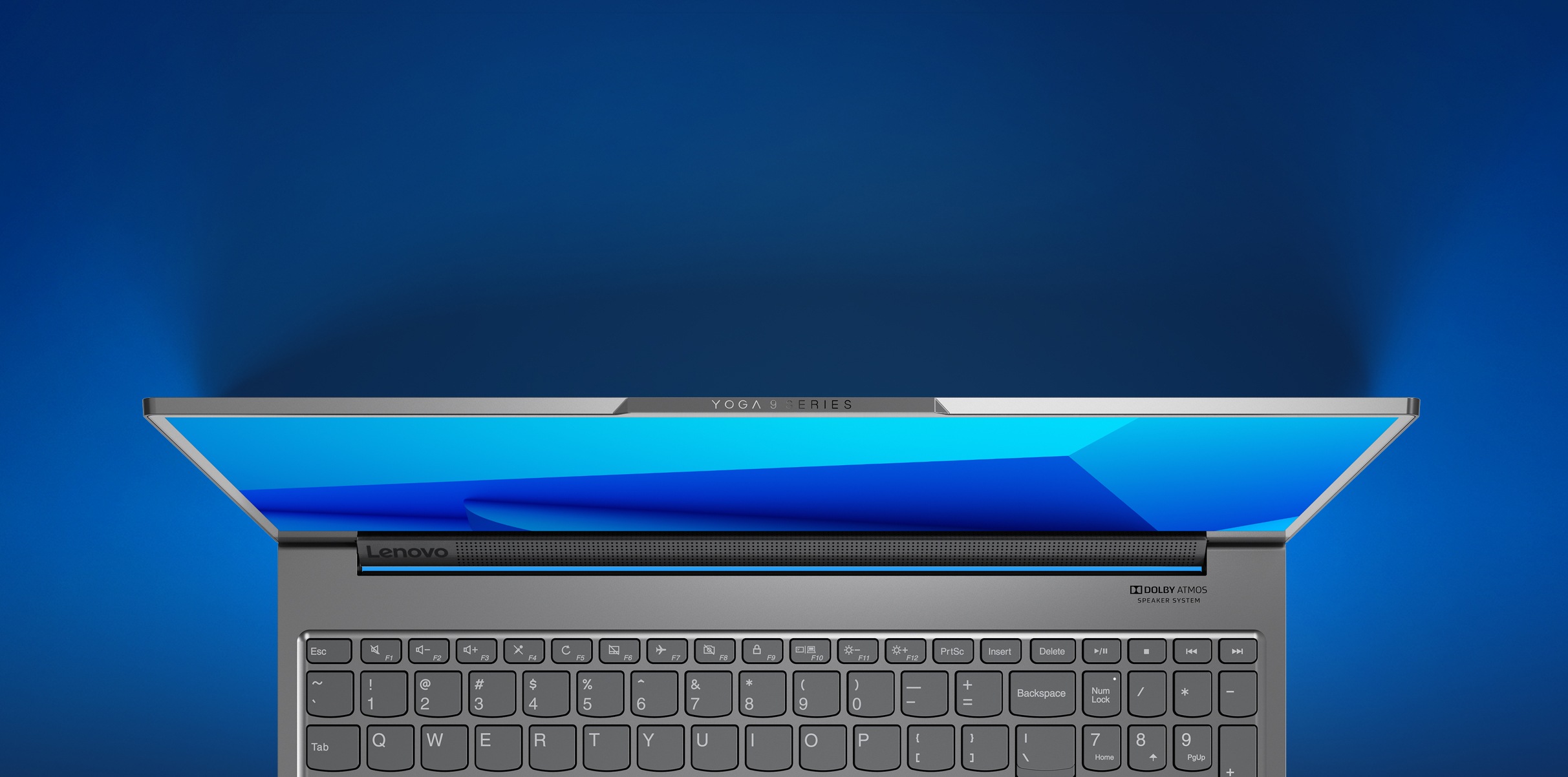 Yoga C940 Open Laptop Overhead View
