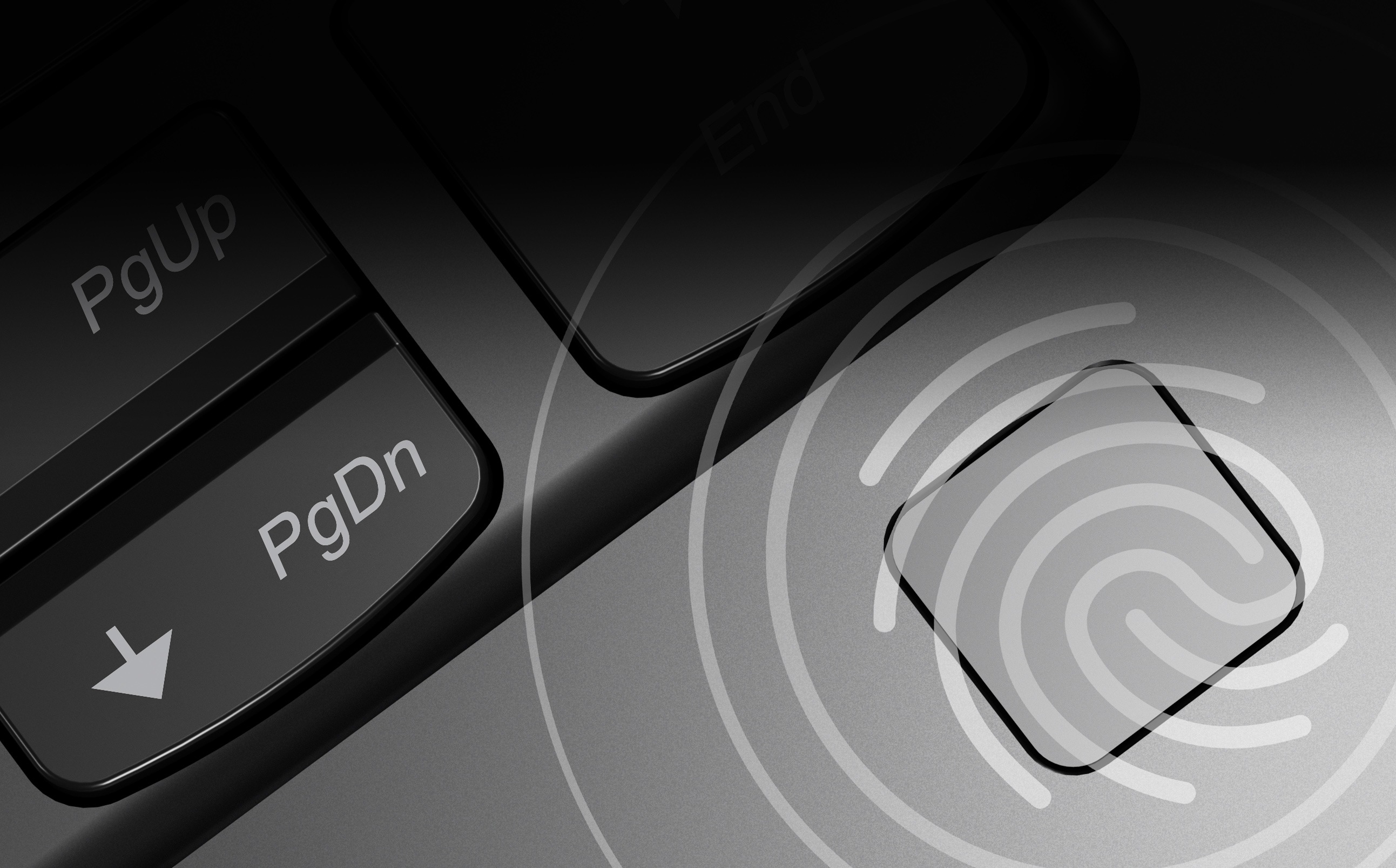 Yoga C940 Fingerprint Login Closeup